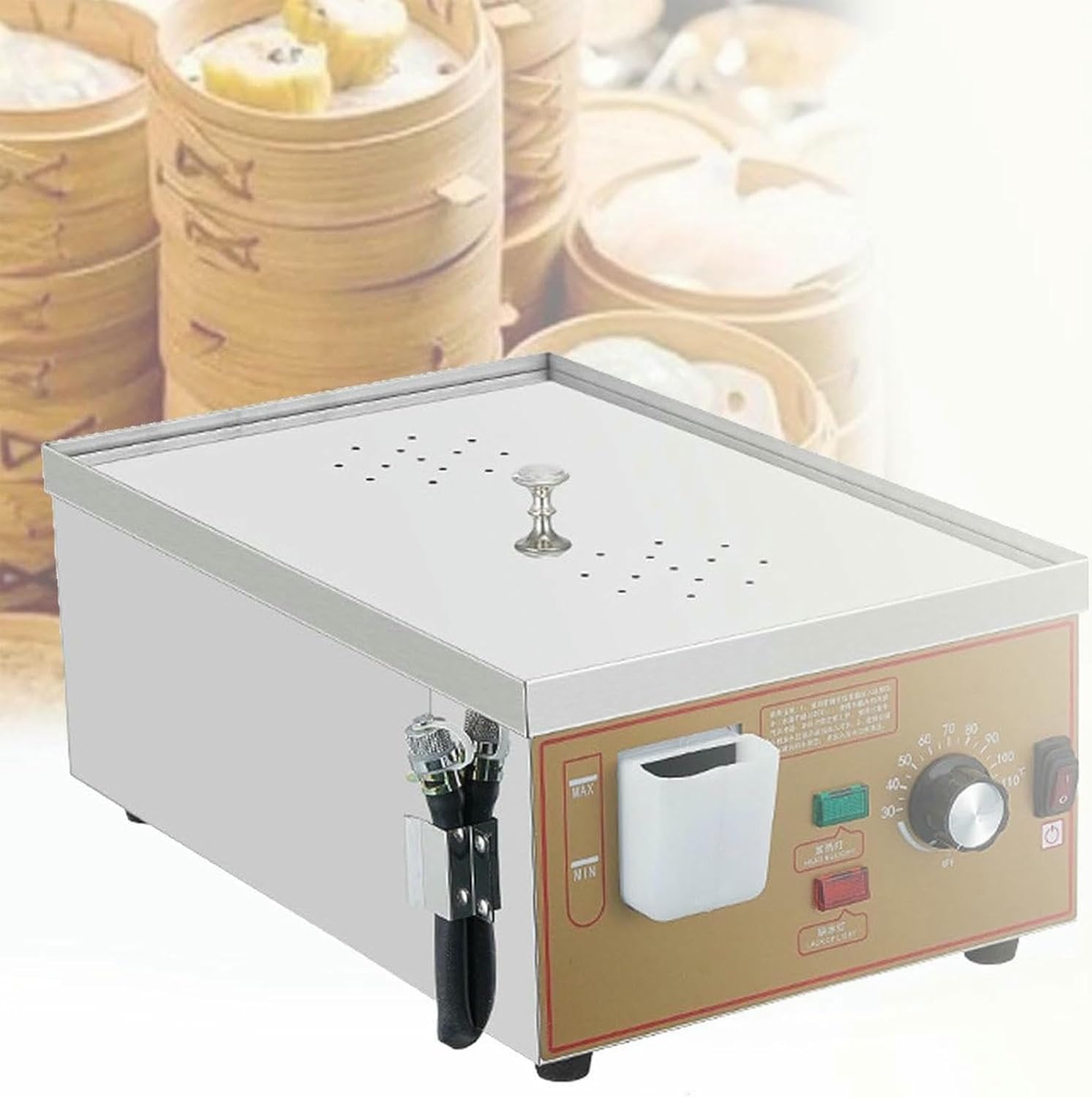 Steamer, Basket Without BPA, Commercial Steamer With Dry Boiled Alarm And Independent Water Supply
