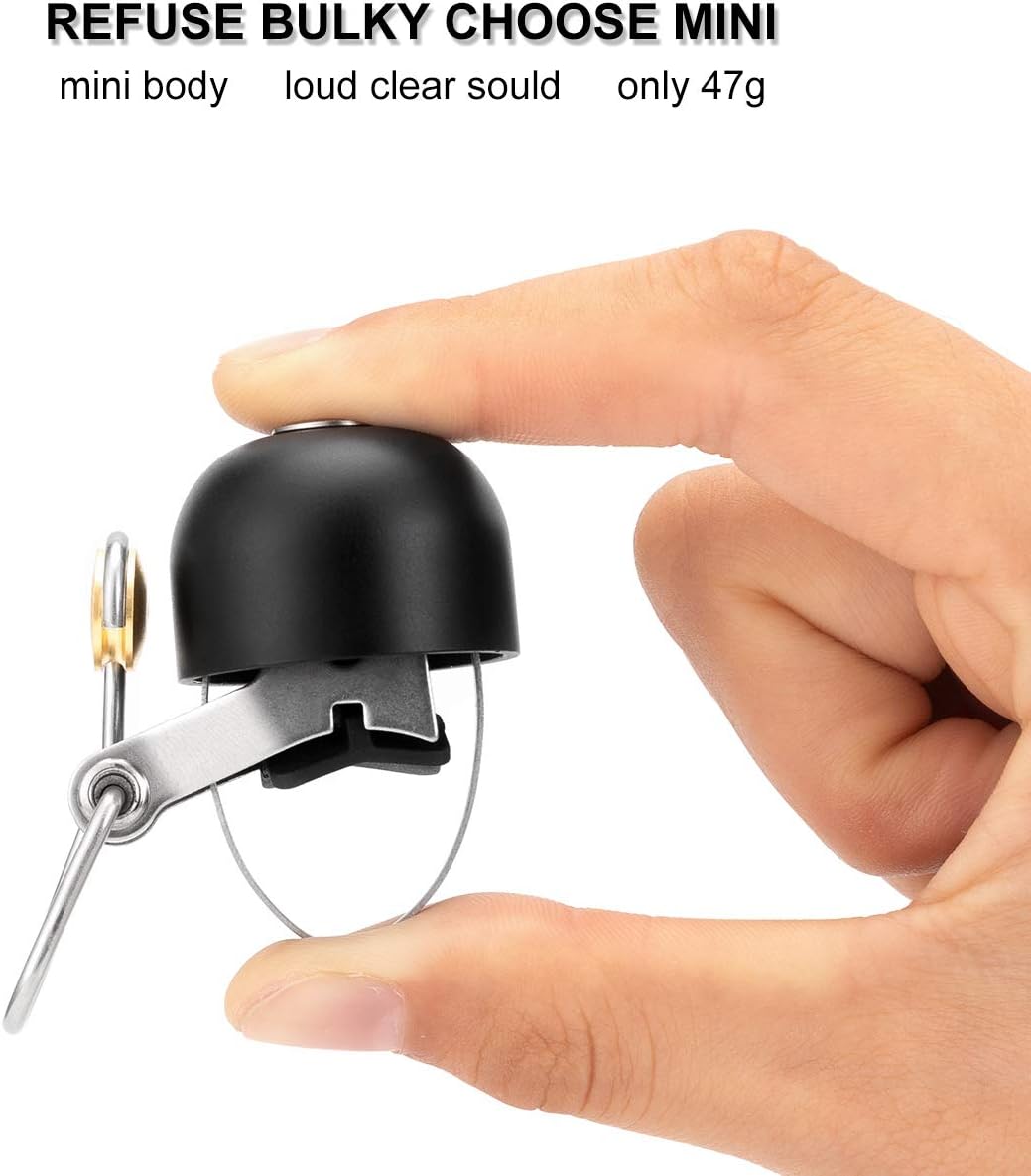 ROCKBROS Bike Bell Classic Bicycle Bell for Bike Ring Bell with Loud Sound Bells for Road Mountain Bike Handlebars Adults - Image 5