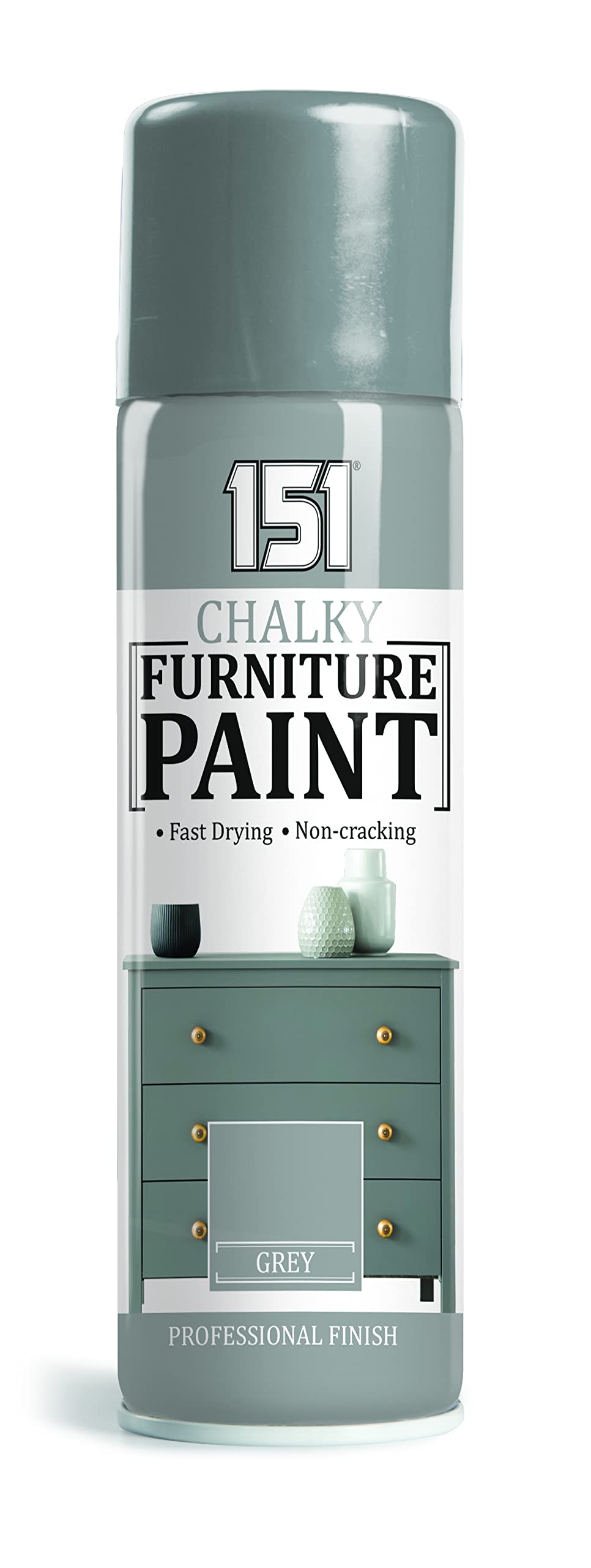 Supergift.com Winter Grey Chalk Finish 400Ml Multipurpose Aerosol Spray Paint Can For All Purpose (Winter Grey)