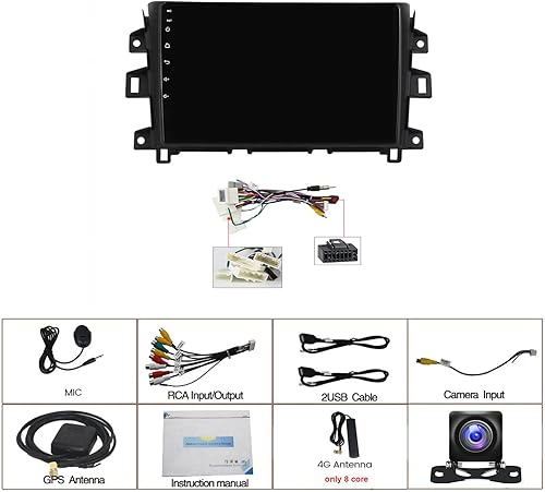 Miniatura 2 de Android 12 coche estéreo radio navegación GPS unidad principal 9 pulgadas pantalla táctil para Nissan Navara NP300 2011  2016 con 720 p cámara de