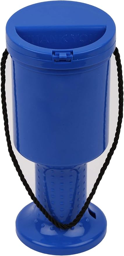 Rounded Hand Held Plastic Collection Box. Charity Box. Blue : Amazon.co ...