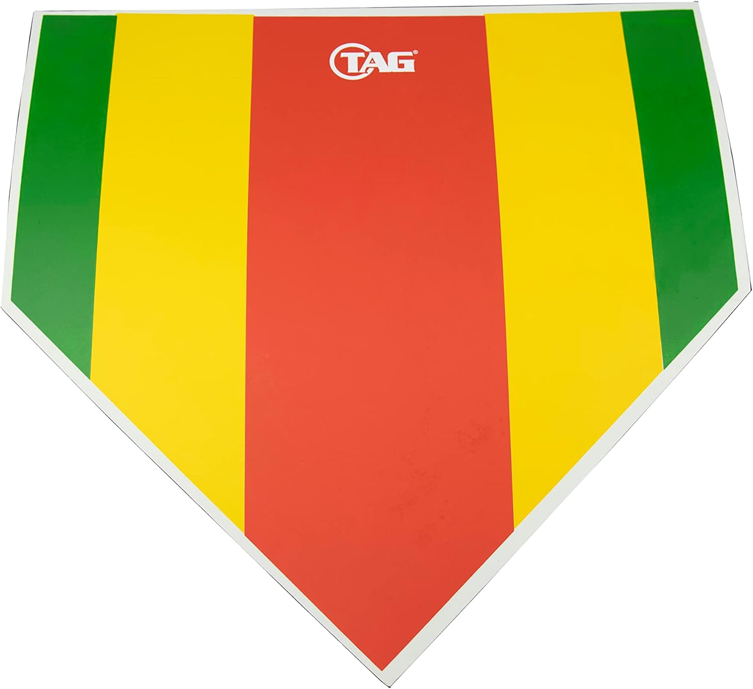 TAG Strike Zone Home Plate, 17" Colored for Pitchers, Catchers and Umpires, Baseball Softball Training Plates