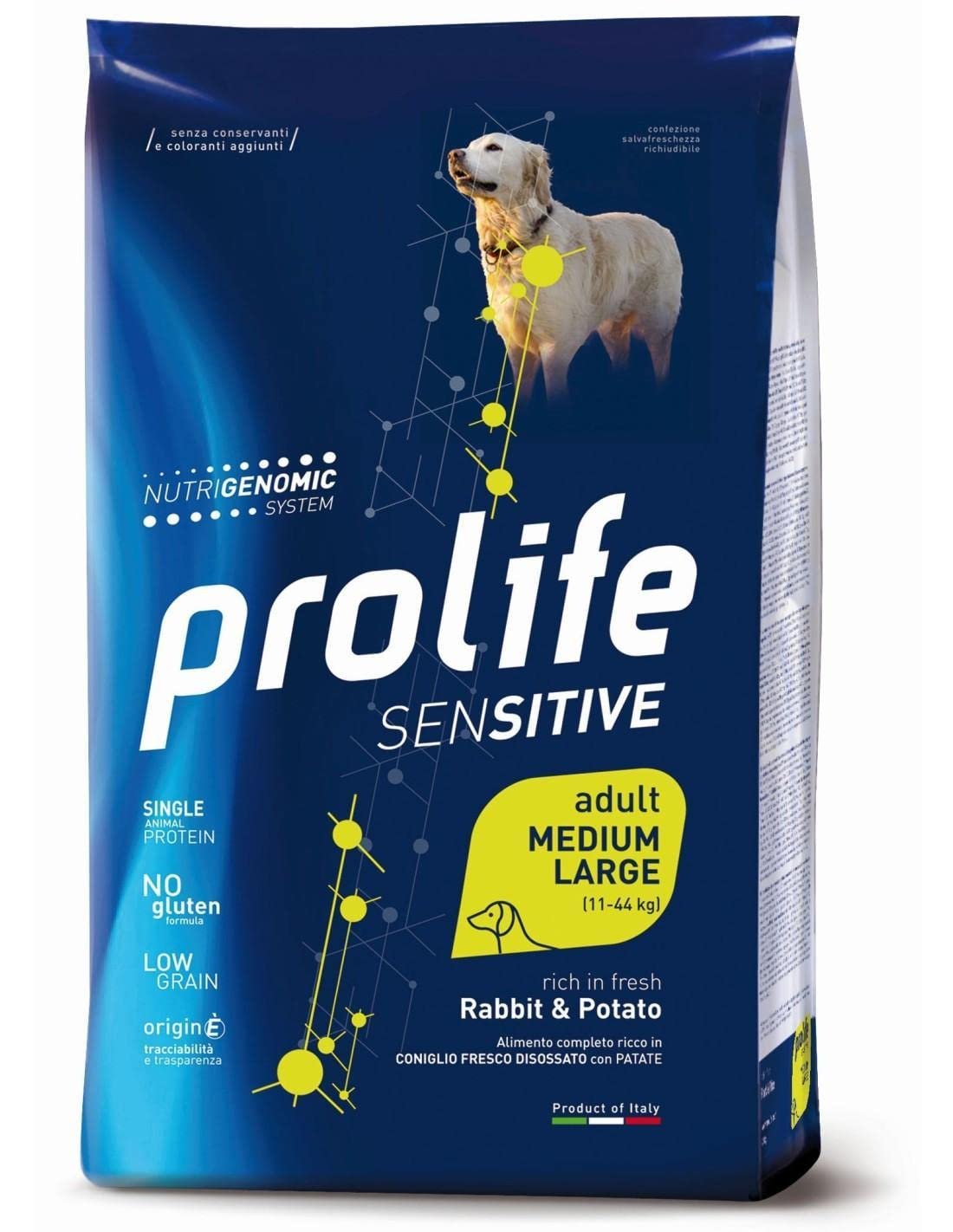 prolife - Sensitive Adult Medium/Large Kaninchen und Kartoffeln 10 kg
