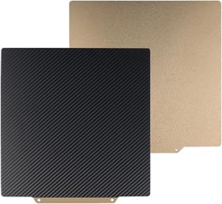 Textured PEI & Carbon Fiber with Magnetic Pad Build Plate Double Side Spring Steel Sheet 220x220MM Hotbed Plate for Anet A8 A6 ET4 ET4X ET4Pro 3D Printer Parts (220x220mm)