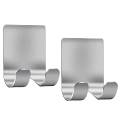 Razor Holder Shaver Hook Hanger Stand 2 Pack Self Adhesive Stainless Steel Heavy Duty Utility Storage Hook Shower