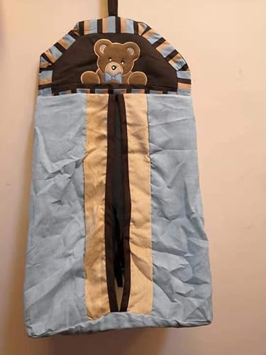 Miniatura 3 de CribMATE - Juego de ropa de cama para cuna de bebé, diseño de oso de peluche azul y marrón