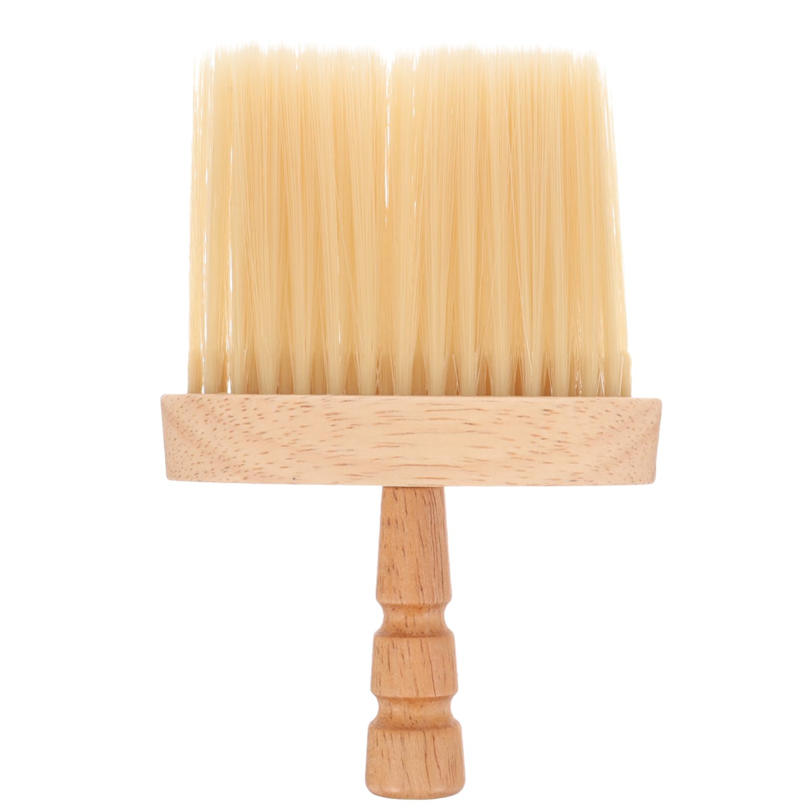 Beavorty Hair Duster for Barbers Barber Brush Soft Bristles Neck Sweep for Hair Salon Wooden Handle