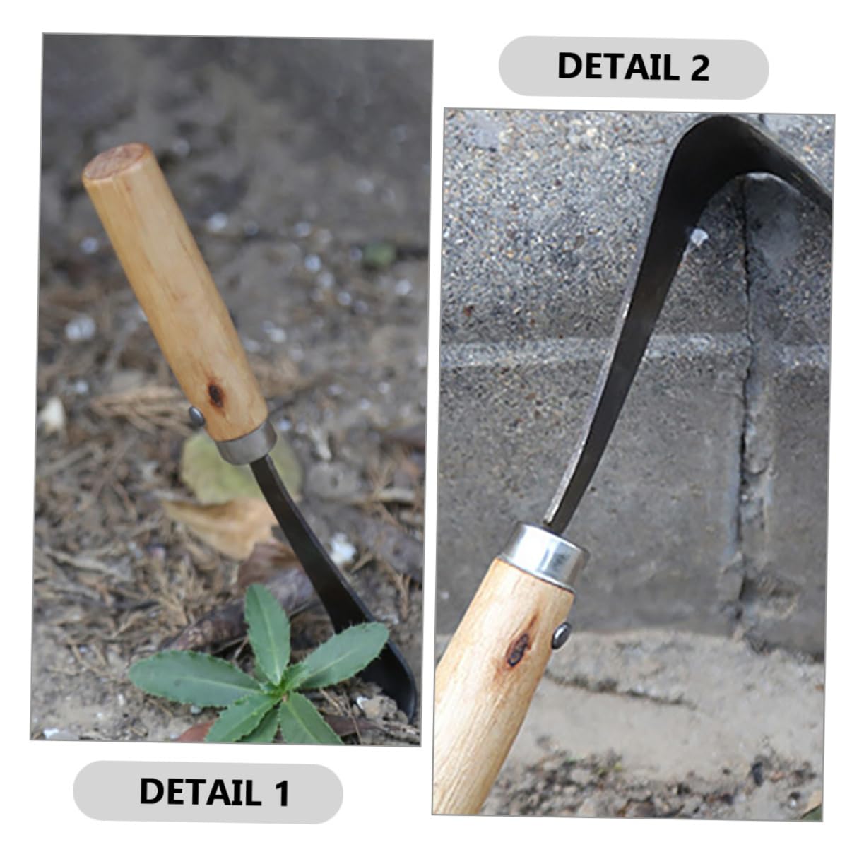 IWOWHERO Log Peeler Draw Knife Metal Tree Debarking Tool for Gardening Equipment Easy Use Bark Spud Safety Handle