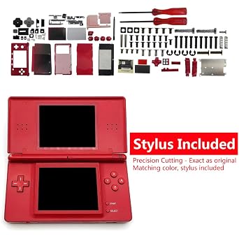 Housing Shell for Nintendo 3DS System Replacement Screen Tools Console Flame Red