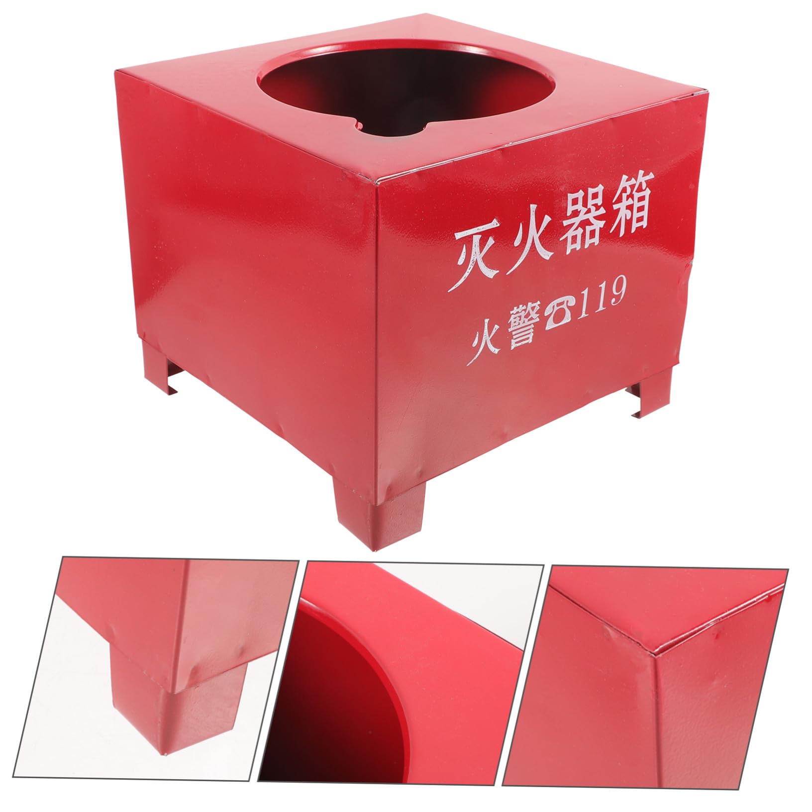 VALICLUD Soporte para Seguridad Rojo para Extintor Hierro en Incendios y 2-4kg Base Resistente Diseño Práctico Adecuado Hogar y Oficina
