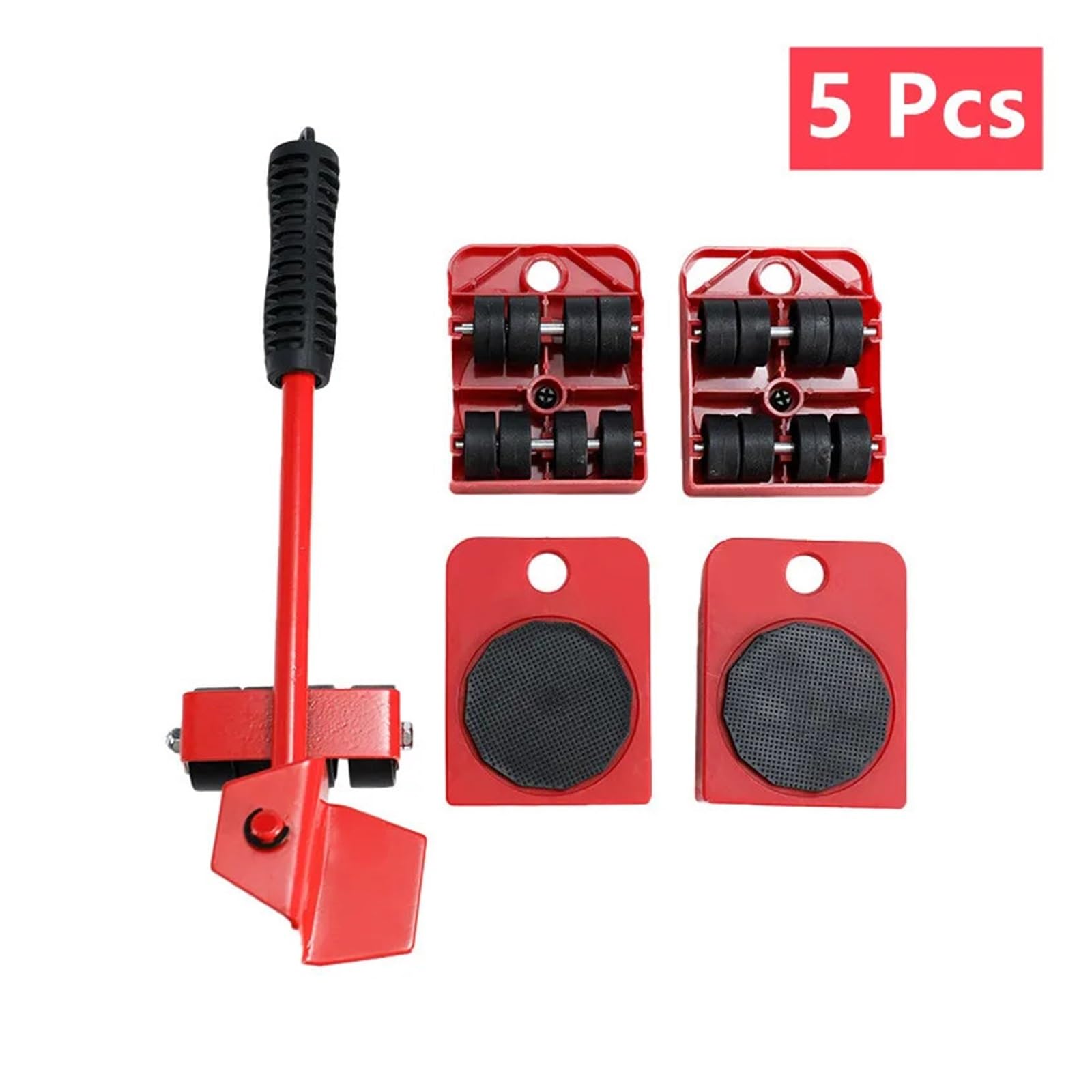 Zestaw do przenoszenia ciężkich mebli, podnośnik, pralka, lodówka, narzędzie transportu materacy, pomoc przy przeprowadzce(5Pcs-Set)