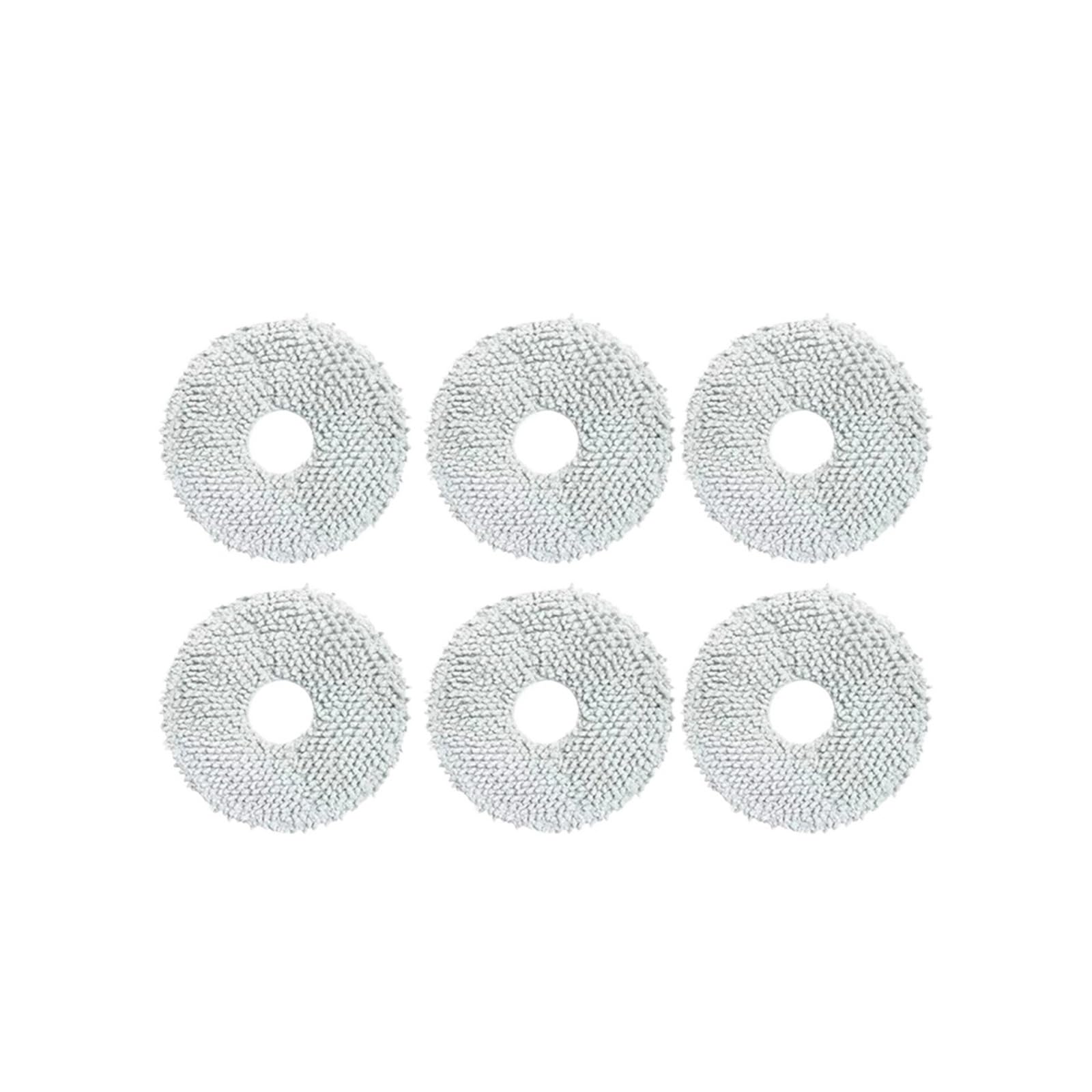 VIXWDRUTY Mop Cloth，Compatible For Xiaomi，S10+ / S10 Plus / B105 Robot Vacuum Cleaners Spare Parts(6pcs A)