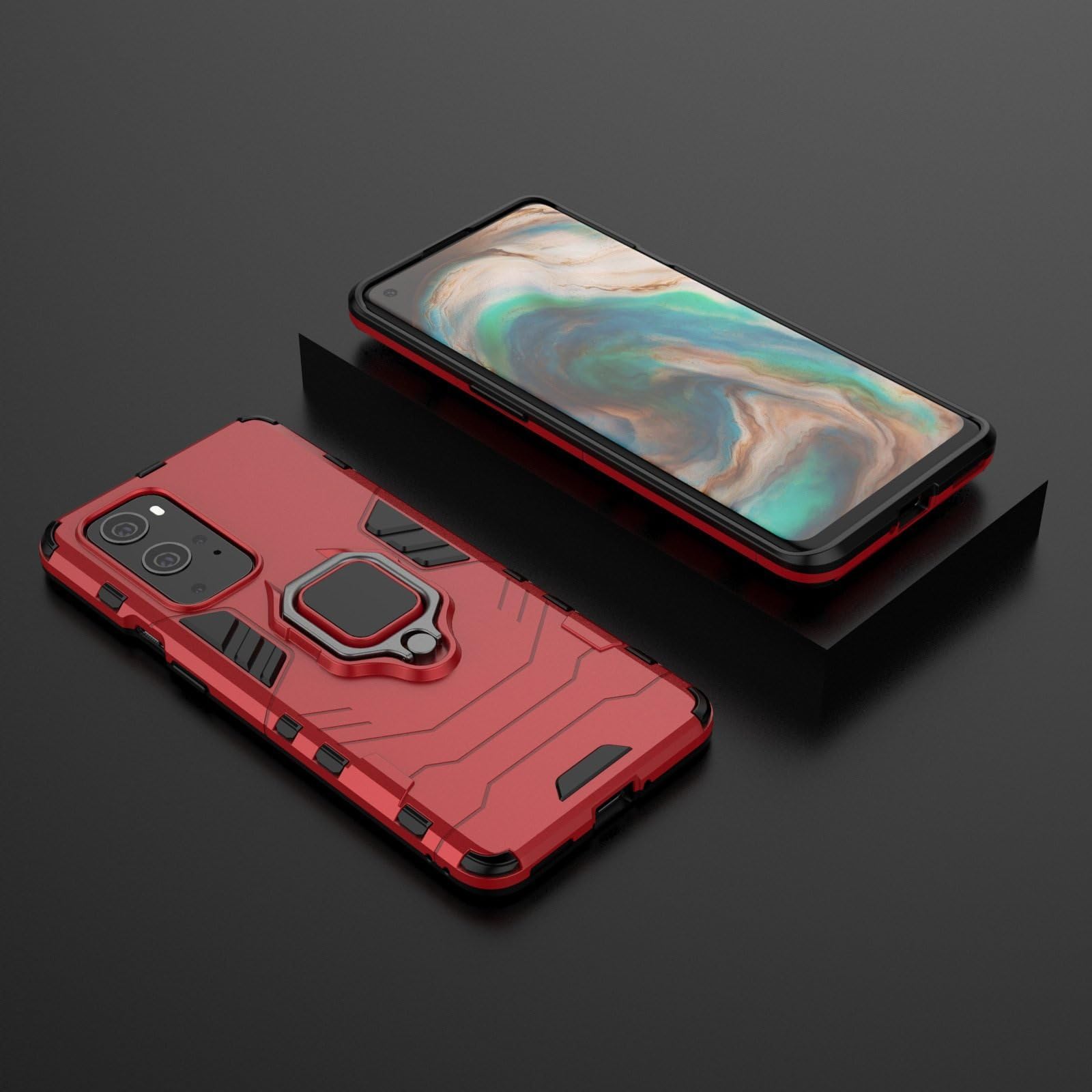 Housse etui coque rigide anti choc pour OnePlus 9 + verre trempe