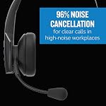 BlueParrott B350-XT Noise Cancelling Bluetooth Headset – Updated Design with Industry Leading Sound and Improved Comfort, Hands-Free Headset with Expanded Wireless Range and IP54-Rated Protection
