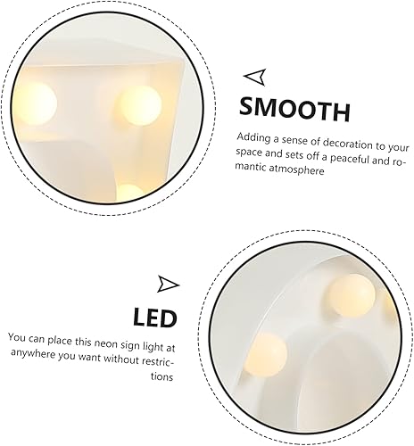 Miniatura 9 de Veemoon Lámpara de modelado LED para boda, letrero de neón, luces decorativas de neón, letras luminosas, letrero de letras decorativas, discotecas,