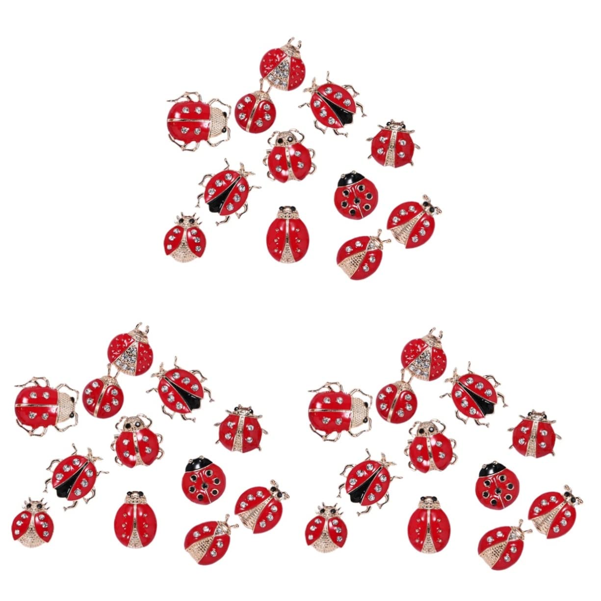 SOIMISS 36 pcs Delicate Animal Pin Lady Cartoon Pins of Female Woman Accessories Clothing Brooches Clothes Breastpin Girl Rhinestone Corsage Jewelry Ladybug for Women Brooch One
