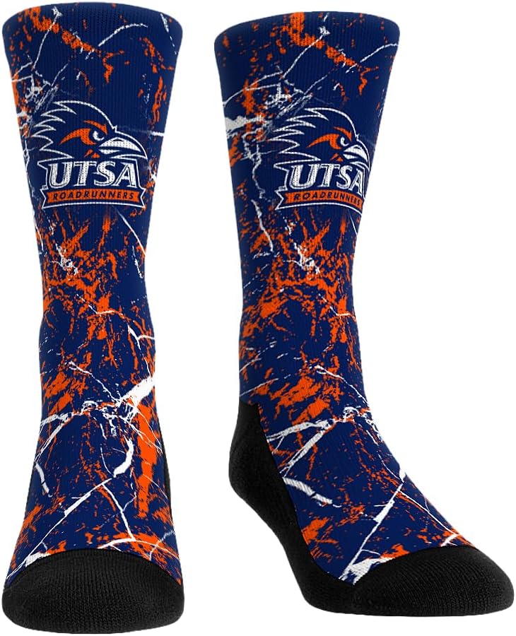 Rock 'Em NCAA UTSA - Cracked Marble Socks