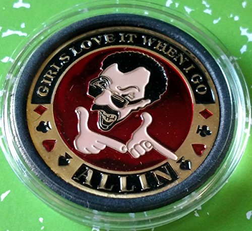 Girls Love It When I Go All In Poker Colorized Challenge Art Coin