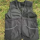 Folpus Hundetrainingsweste für Handler Langlebig mit Taschen Mantel Hundeführer Trainerweste Haustiertrainerjacke für Agility Hunde Im Freien Reisen, Schwarz, XL