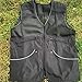 Folpus Hundetrainingsweste für Handler Langlebig mit Taschen Mantel Hundeführer Trainerweste Haustiertrainerjacke für Agility Hunde Im Freien Reisen, Schwarz, XL