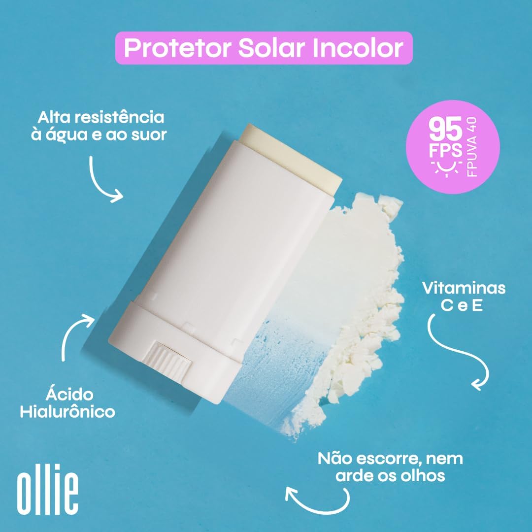 Protetor solar em bastão Incolor FPS 95
