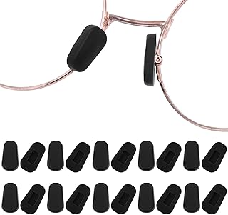 Anti-Slip Silicone Eye Glass Nose Pads, 10 Pairs Slip On Nose Pads for Glasses,