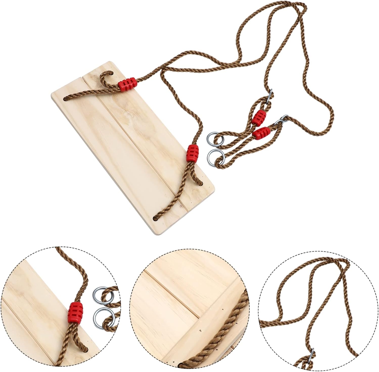 SUPVOX Swing Pine Boys and Girls Swing Outdoor Hanging Seat Creative Design Versatile Use