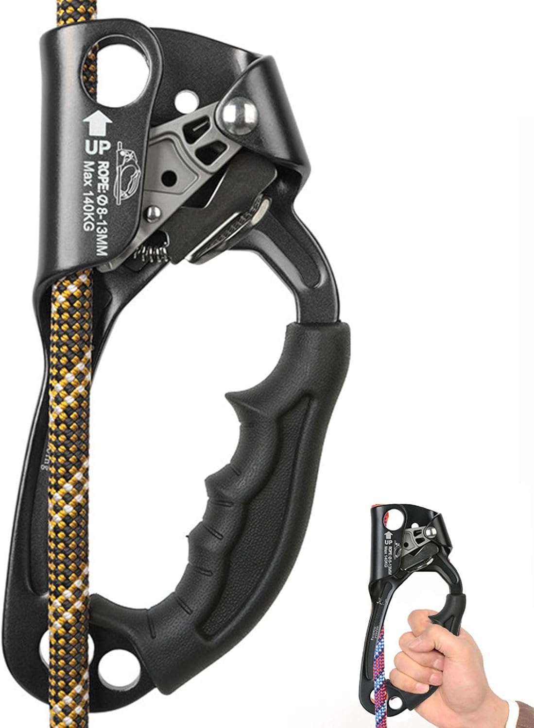 Hand Ascender, Ascenders for Climbing Rope, Aluminum Liberia Ubuy