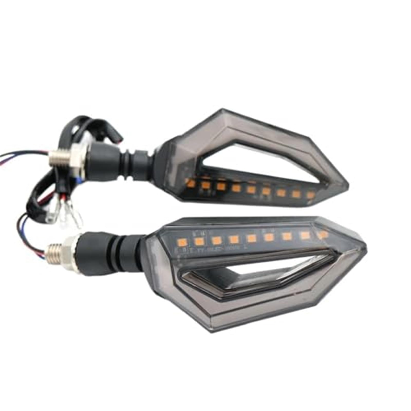 Przednie tylne kierunkowskazy Uniwersalne motocyklowe Migacz światło, dla Harley, Cruiser Kierunkowskaz z przodu i tyłu motocykla(BLACK Blue driving light)