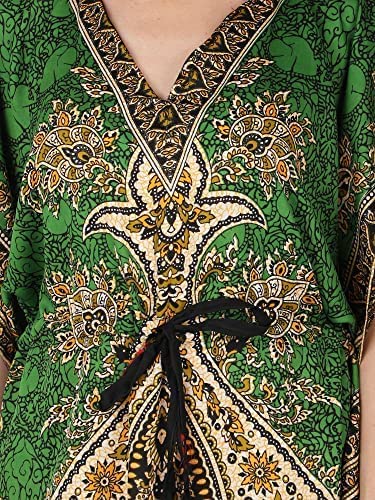 Kaftan maxi de poliéster Ukal con estampado paisley para mujer 4