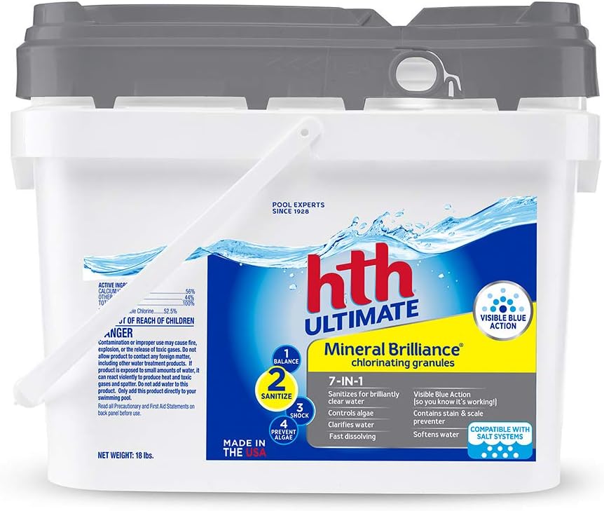 hth Pool Sanitizer Mineral Brilliance Chlorinating Granules 7in1