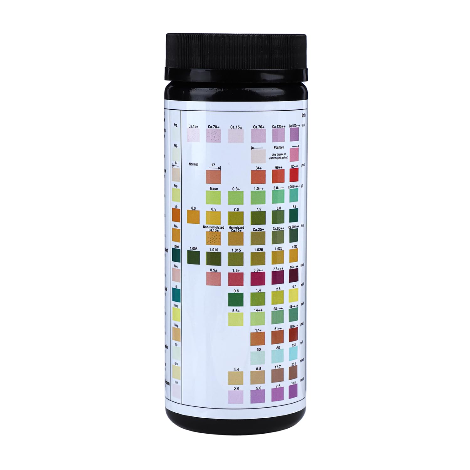 Strisce reattive per urine VED 100 x 14 in 1 | Strisce reattive per urine a 14 parametri per urobilinogeno, bilirubina, chetoni, sangue, proteine, peso specifico, pH, acido ascorbico, calcio urinario.