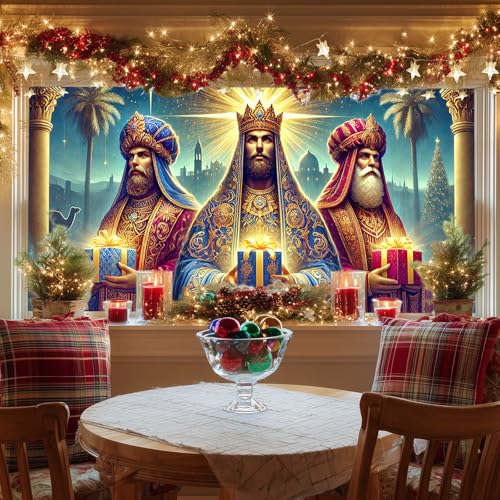 Película decorativa estática Three Kings 39.3x17.7 pulgadas miniatura 1