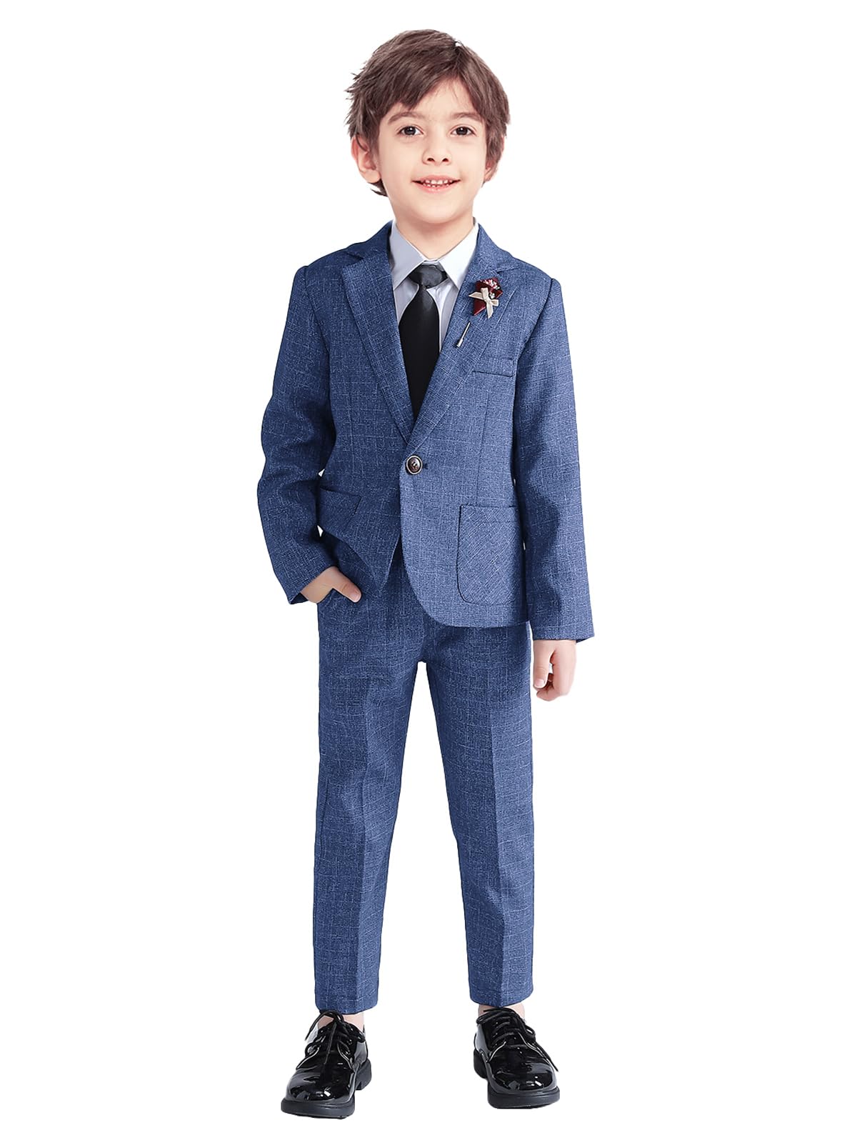 Costume à carreaux garçon pour mariage : tenue habillée 2 pièces LOLANTA - 8