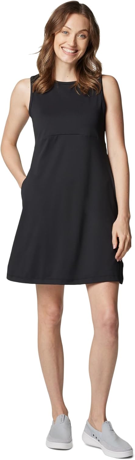 Columbia Women's Freezer Tank Dress, Black, 1X