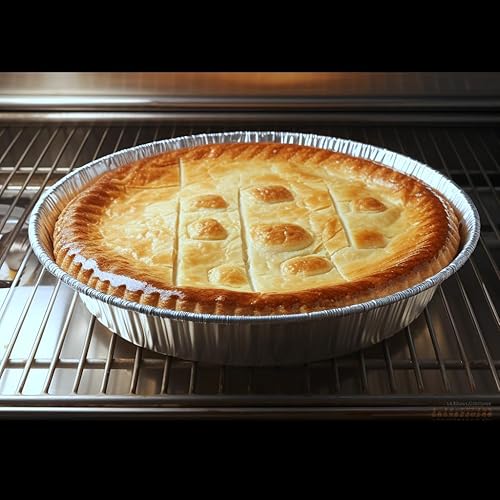 Miniatura 5 de FUNSTITUTION Moldes redondos desechables de aluminio para tartas (paquete de 30) Sartenes desechables de 7 pulgadas Sartenes redondos de papel de