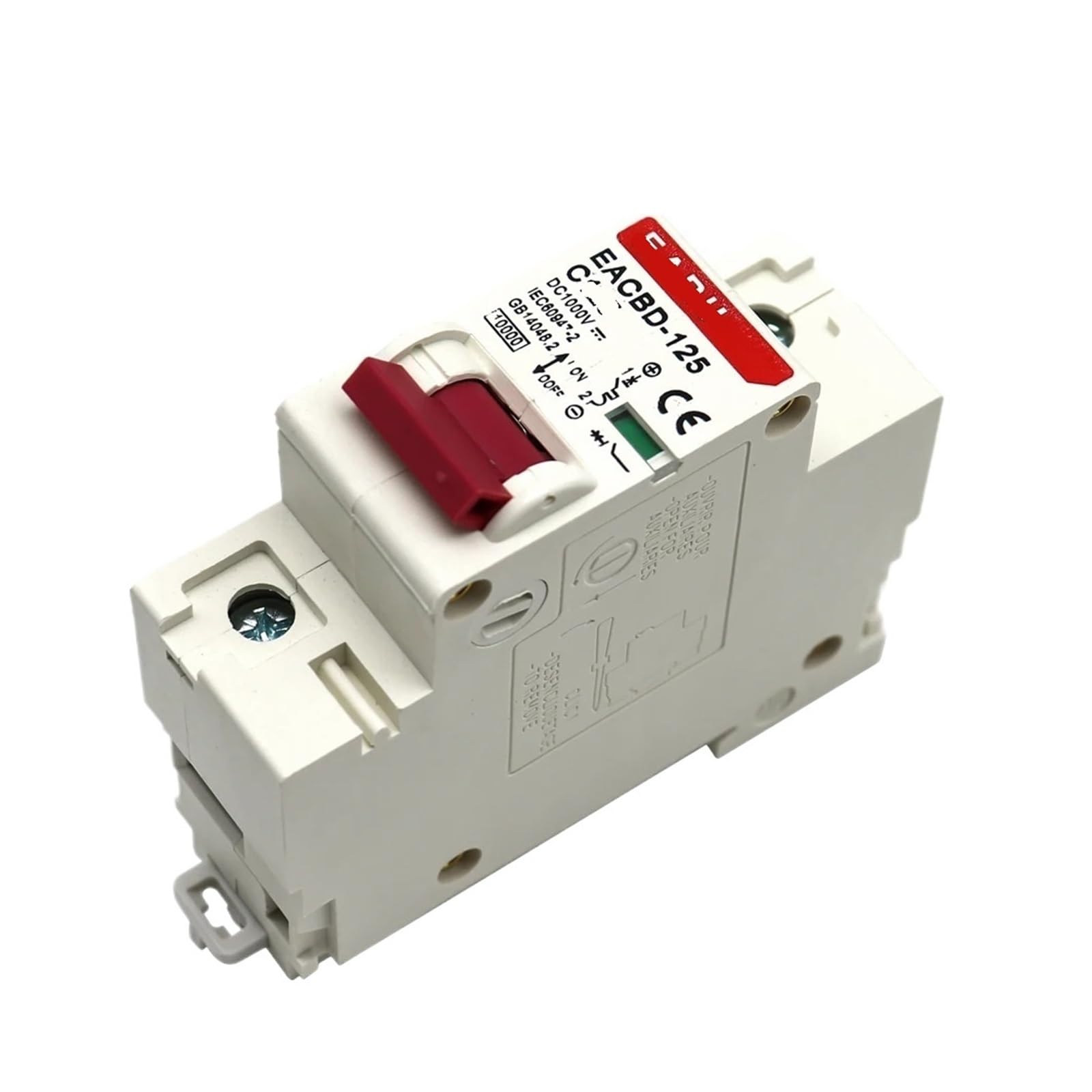 VSPPJYFG 1000V 1P Solar Miniature Circuit Breaker Overload Protection Switch 6A~63A/80A 100A 125A Suitable for Photovoltaic System(25v)