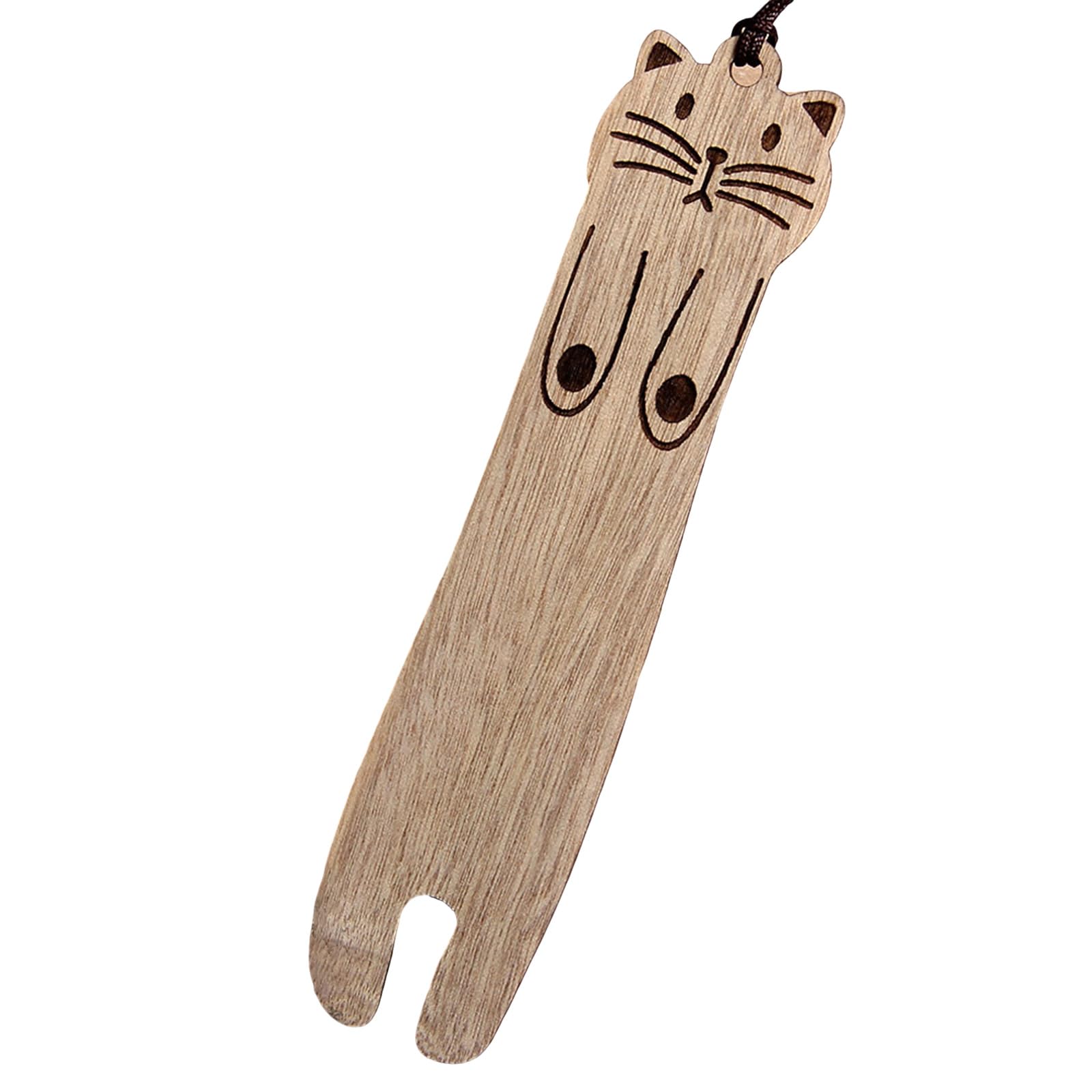 Amazon | 1ペア 猫 しおり 木製 しおり 猫 ページマーカー カービング