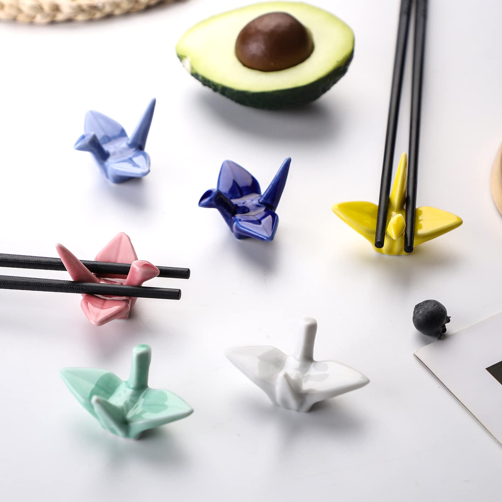 Amazon.com: 6 Pack Ceramic Chopstick Rest Porcelain Chopstick