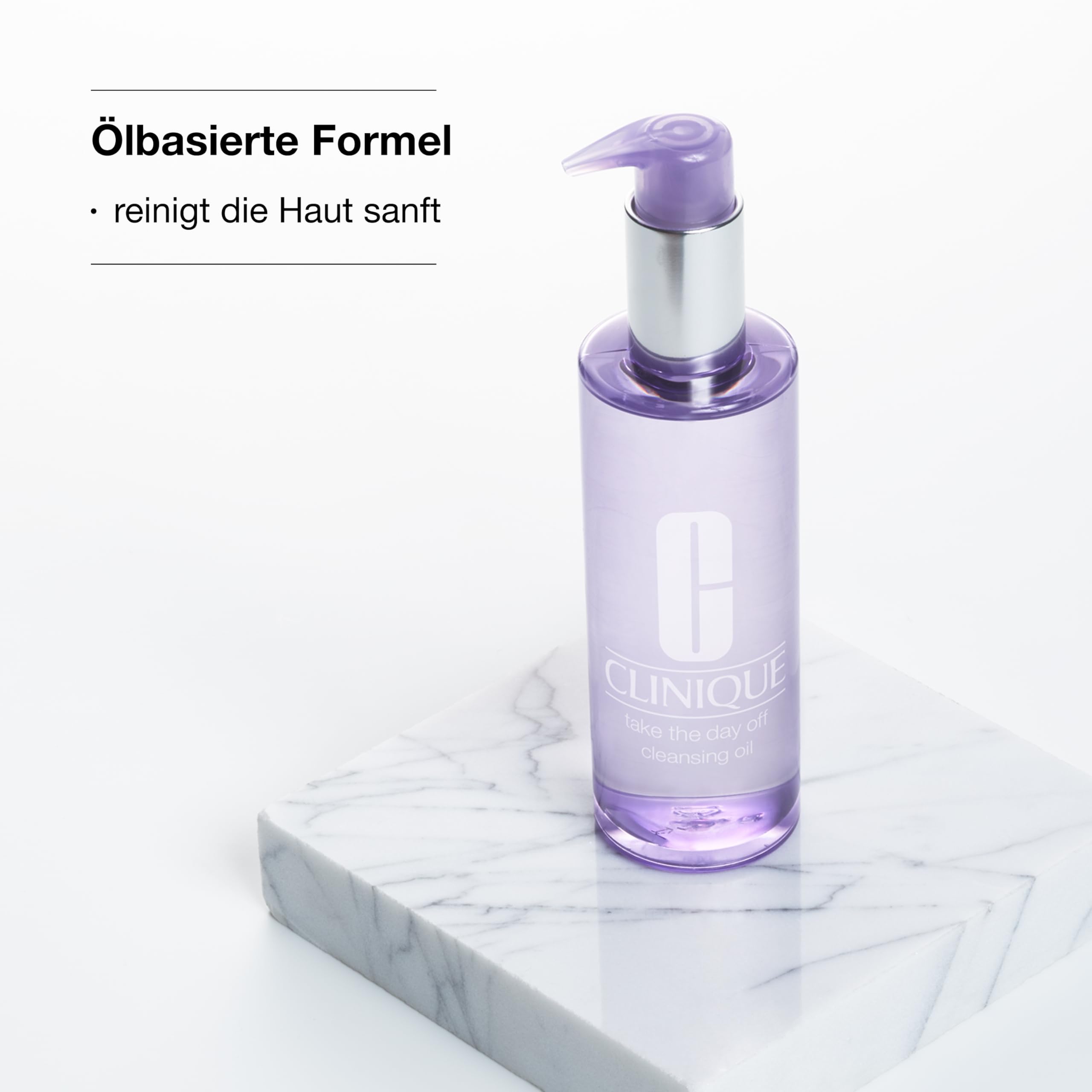 Clinique Take The Day Off™ Cleansing Oil | Make-up-Entferner für alle Hauttypen, der mühelos Make-up und Sonnenschutz löst | sanft + wirksam, 200 ml