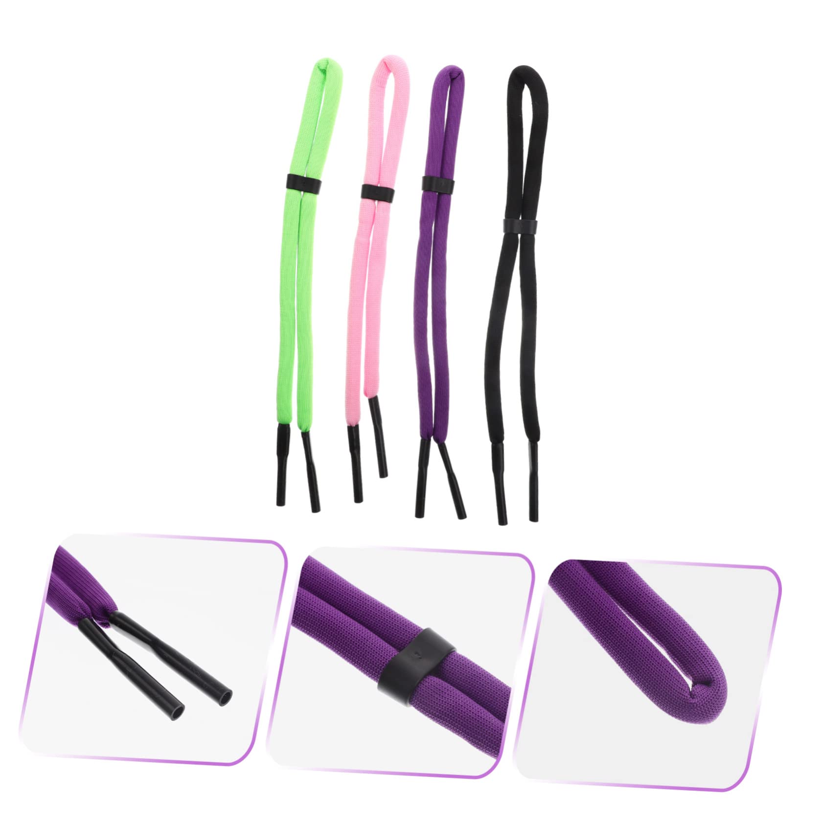 OSALADI 20pezzi Cinghia Per Occhiali Regolabile Colorata Per Occhiali Da Sole Portatile e Galleggiante Per Sport e Attività All Aperto Con Tubo Morbido Per Protezione