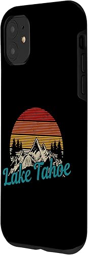 Miniatura 2 de iPhone 11 Lake Tahoe Vintage Mountains California Estuche de regalo