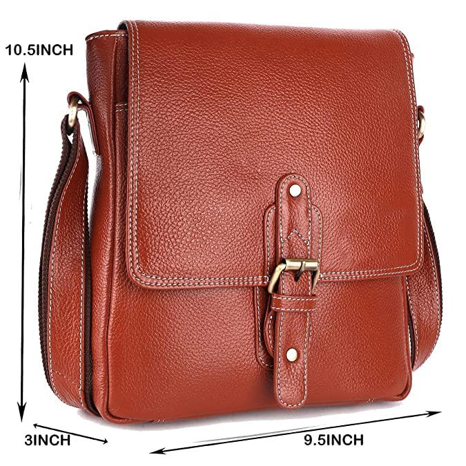 SUNLEXA Real Leather Crossbody Bags for Women, Travel Purse Crossover, Long Over the Shoulder Sling Womens Purses2