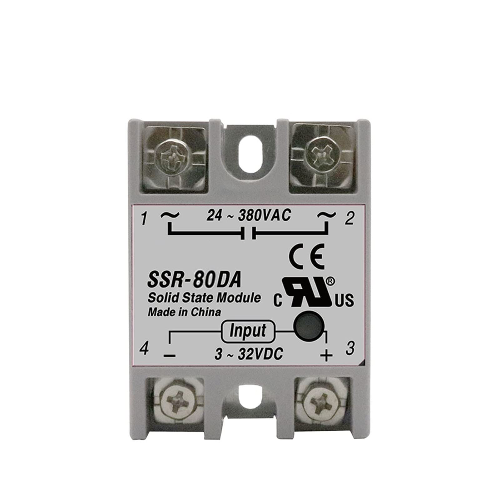 Relais statique SSR-80DA à commutation rapide et silencieuse pour régulateur de chauffage
