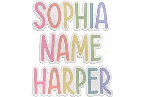 Custom Kid-Friendly Water Bottle Stickers - Personalized Vinyl Name Decals