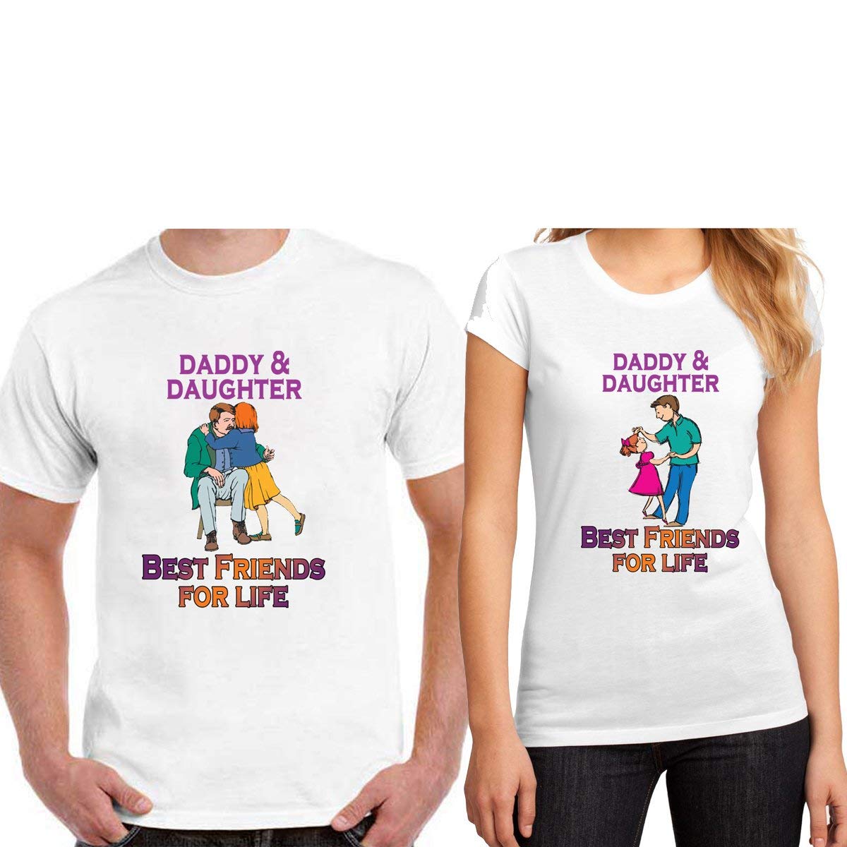 Ritzees Unisex Polyester Printed Combo T-Shirt, White