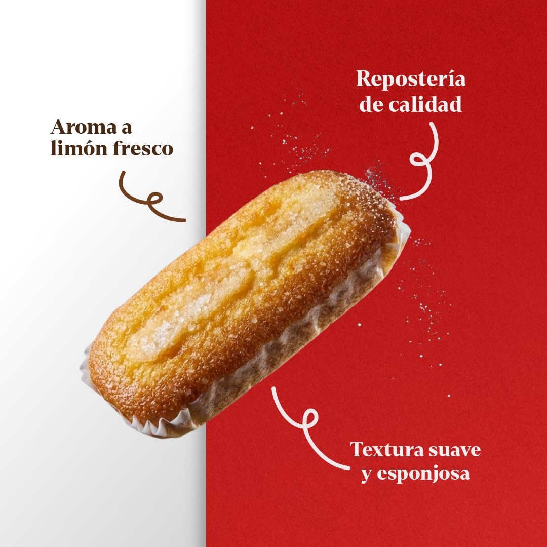 LAPASION - Magdalena largas envuelta caja 2kg | Bizcochitos | Bollería | Dulces | Dúo Pack Magdalenas| Desayuno | Meriendas | Sobaos