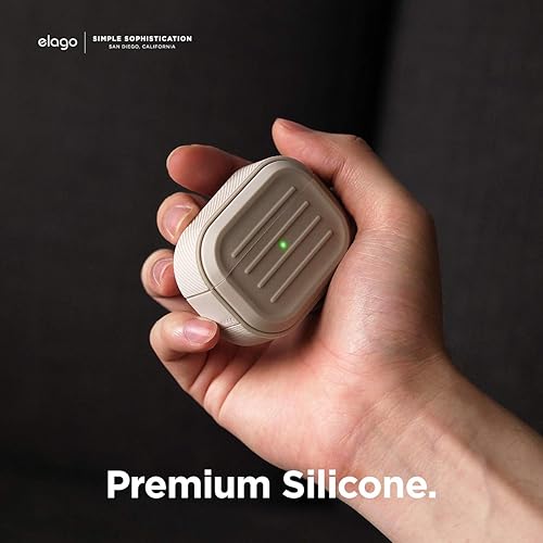 Miniatura 4 de elago Funda Armor diseñada para Apple AirPods Pro, protección resistente contra caídas, resistente a los golpes, hecha de silicona duradera patente
