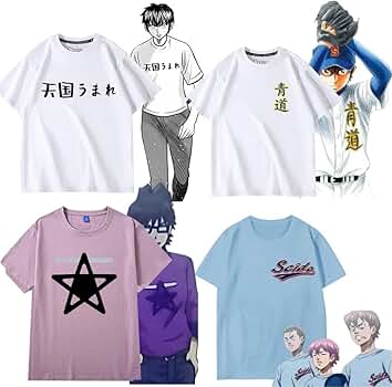 Amazon.co.jp: [ダブル] ダイヤのA 半袖 Tシャツ 夏服 日常服 青道高校