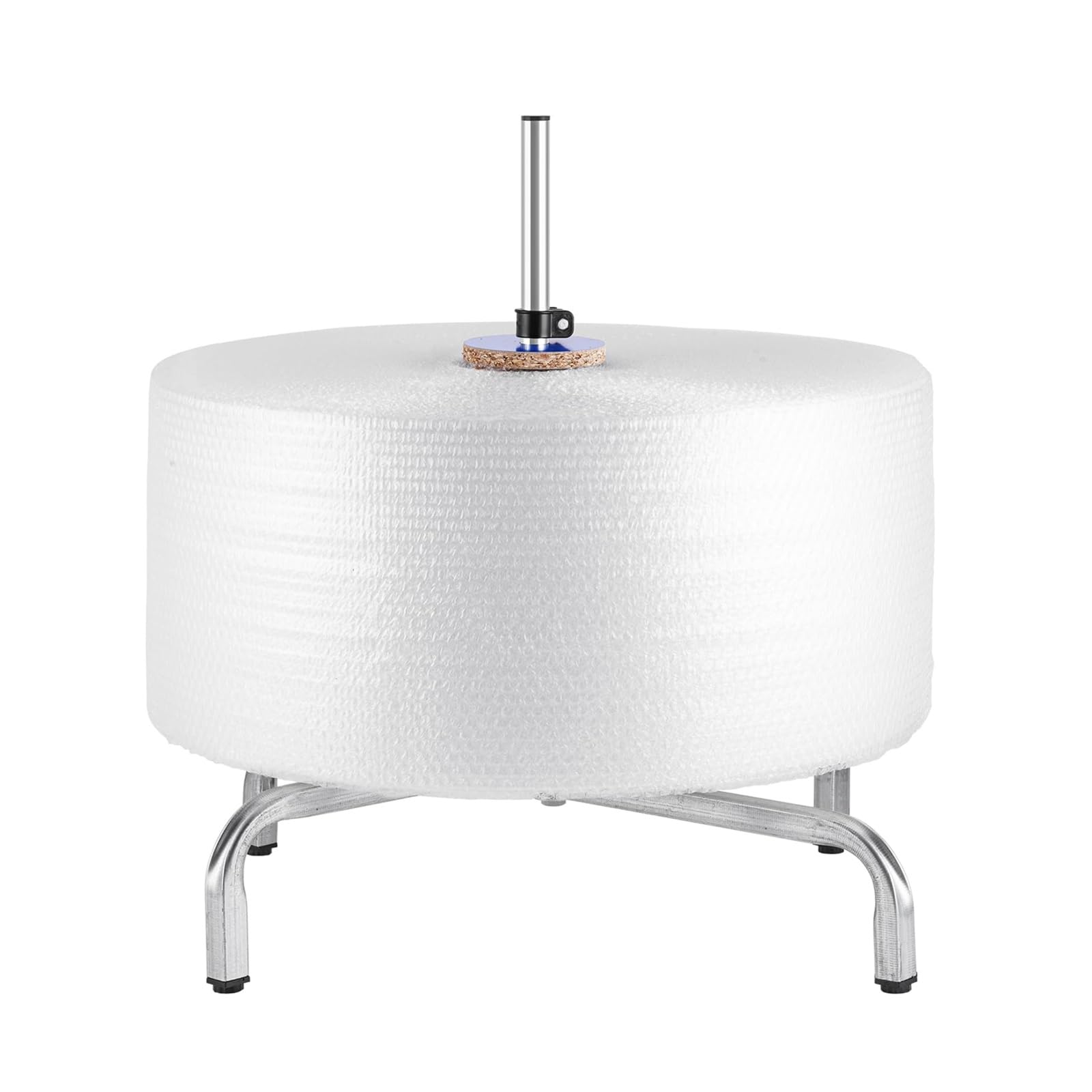 soporte vertical para rollos de plástico de burbuj Dispensador de rollo plástico burbujas, altura ajustable Manual, marco metal en forma U, varios tamaños | 60cm/23.6in